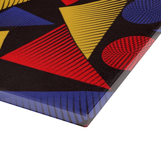 Meerkleurig driehoekpatroon snijplank (Hoek)