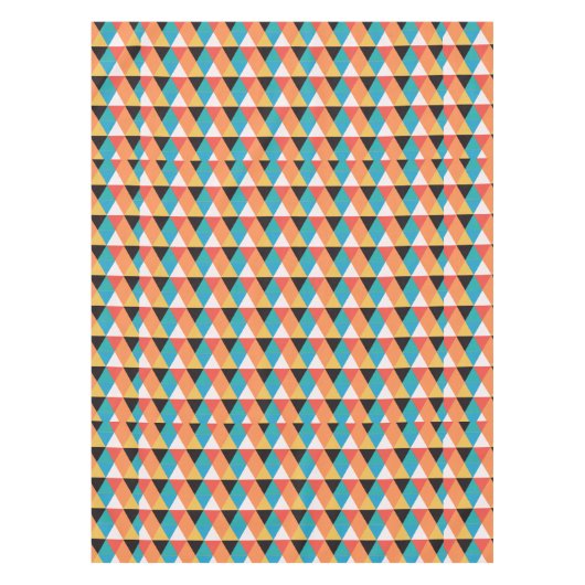Meerkleurig driehoekpatroon tafelkleed (Voorkant)