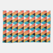Meerkleurig driehoekpatroon theedoek (Horizontaal)