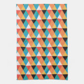 Meerkleurig driehoekpatroon theedoek (Verticaal)