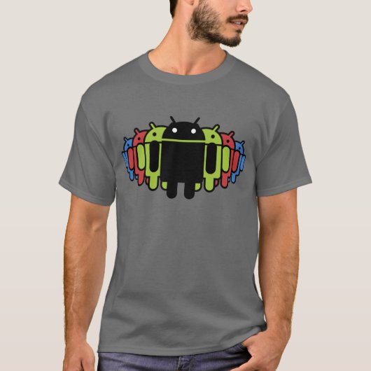 Meerkleurig droid Army T-shirt (Voorkant)