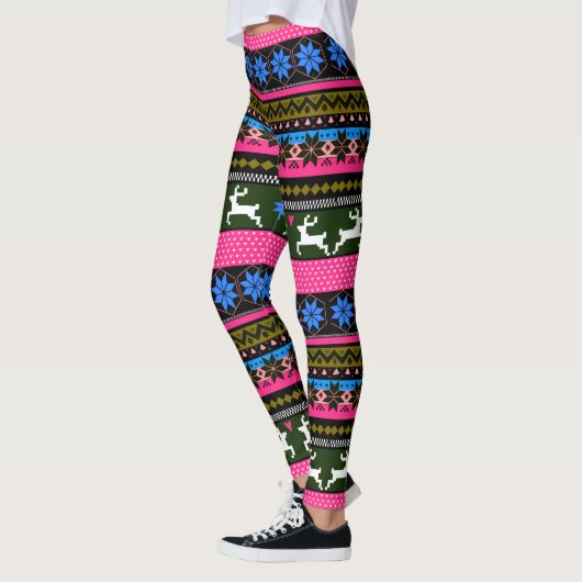 Meerkleurig Fair Isle Pattern Leggings (Links)