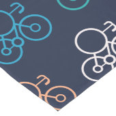 Meerkleurig fietspatroon lange tafelloper (Hoek)