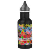 Meerkleurig floreel patroon waterfles  (Links)