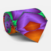 Meerkleurig fractaal patroon stropdas (Opgerold)
