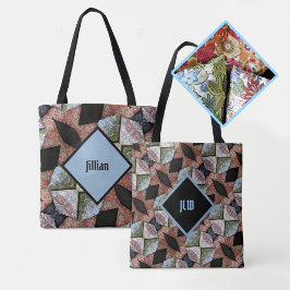 Meerkleurig geborduurd Patchwork Boho Chic Tote Bag