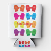 Meerkleurig gebreid Mittens Thunder_Cove Blikjeskoeler (Voorkant)