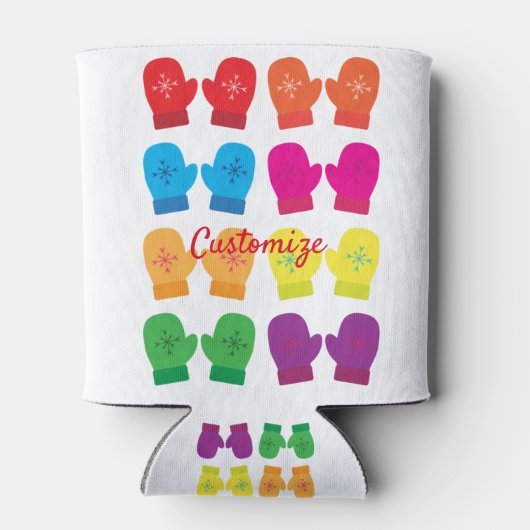 Meerkleurig gebreid Mittens Thunder_Cove Blikjeskoeler (Achterkant)