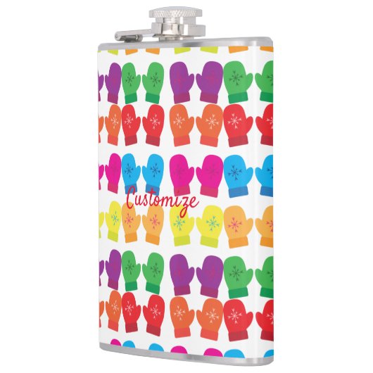 Meerkleurig gebreid Mittens Thunder_Cove Heupfles (Links)