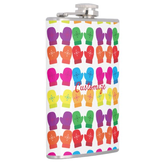 Meerkleurig gebreid Mittens Thunder_Cove Heupfles (Rechts)