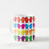 Meerkleurig gebreid Mittens Thunder_Cove Koffiemok (Voorkant links)