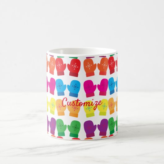 Meerkleurig gebreid Mittens Thunder_Cove Koffiemok (Center)