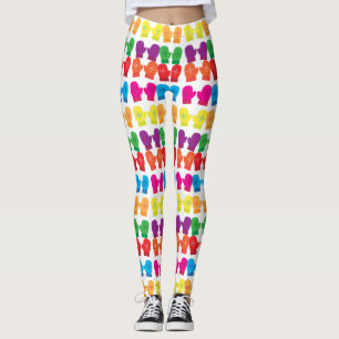 Meerkleurig gebreid Mittens Thunder_Cove Leggings