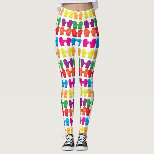 Meerkleurig gebreid Mittens Thunder_Cove Leggings (Voorkant)