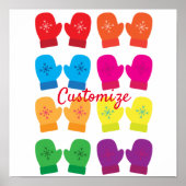 Meerkleurig gebreid Mittens Thunder_Cove Poster (Voorkant)