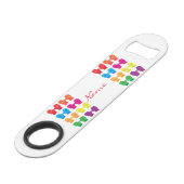 Meerkleurig gebreid Mittens Thunder_Cove Speed Flessenopener (Achterkant Gekanteld)