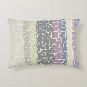 Meerkleurig geel/grijs/beige/roze/Paars/blauw Decoratief Kussen