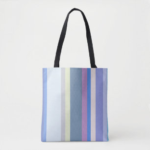 Meerkleurig geel/grijs/beige/roze/Paars/blauw Tote Bag
