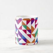Meerkleurig geometrisch naadloos patroon koffiemok (Center)