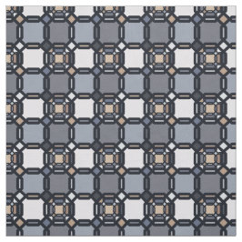 Meerkleurig geometrisch ornament in gedempte schop stof