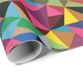Meerkleurig geometrisch patroon cadeaupapier (Rol Hoek)