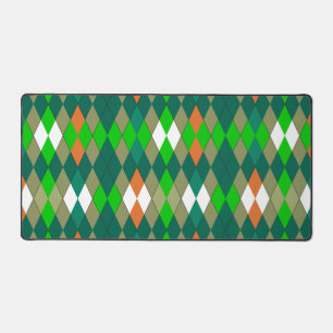 Meerkleurig geometrisch patroon ruiten minimalisme bureaumat