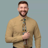 Meerkleurig geometrisch Stropdas