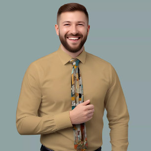 Meerkleurig geometrisch Stropdas