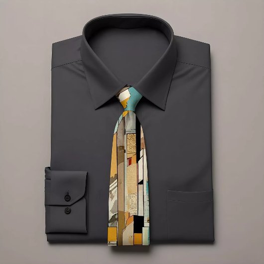 Meerkleurig geometrisch Stropdas