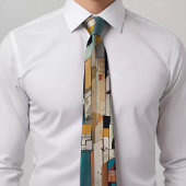 Meerkleurig geometrisch Stropdas