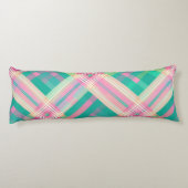 Meerkleurig geruit ontwerp lichaamskussen (Achterkant)