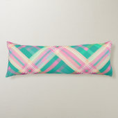 Meerkleurig geruit ontwerp lichaamskussen (Voorkant)