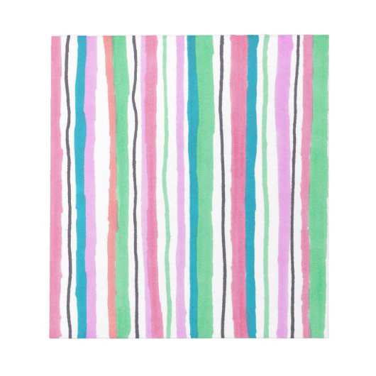 Meerkleurig Gestreept Notitieblok (Voorkant)