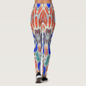Meerkleurig gestructureerde "Ratti_Creative_Arts" Leggings (Achterkant)