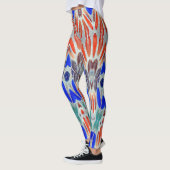 Meerkleurig gestructureerde "Ratti_Creative_Arts" Leggings (Links)