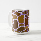 Meerkleurig Giraffe-vier-patroon Koffiemok (Voorkant links)