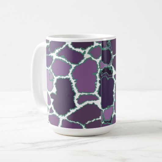 Meerkleurig Giraffe-vier-patroon Koffiemok (Voorkant links)