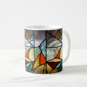 Meerkleurig glas Abstract Koffiemok (Voorkant rechts)