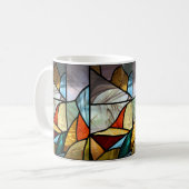 Meerkleurig glas Abstract Koffiemok (Voorkant links)