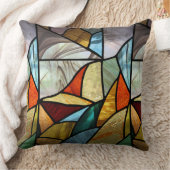 Meerkleurig glas Abstract Kussen (Deken)