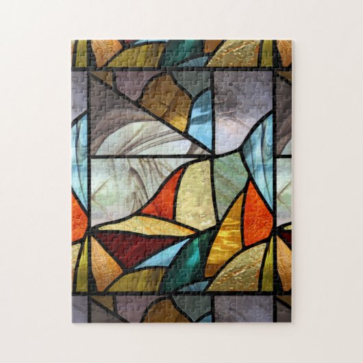 Meerkleurig glas Abstract Legpuzzel (Verticaal)