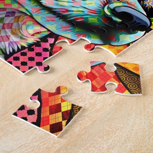 Meerkleurig Glas in lood Chihuahua Dog 171 Legpuzzel (Zijkant)