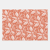 Meerkleurig handschrift Holly Berry Pattern Inpakpapier Vel (Voorkant 2)