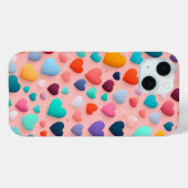 Meerkleurig hartpatroon Case-Mate iPhone case (Achterkant (horizontaal))