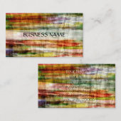  Meerkleurig Hout Kunst Visitekaartje (Voorkant / Achterkant)