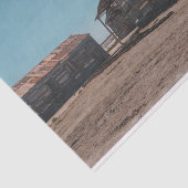 Meerkleurig Houtschuur met Christelijk Kruis Tissuepapier (Detail)