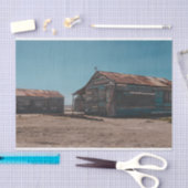 Meerkleurig Houtschuur met Christelijk Kruis Tissuepapier (Craft)