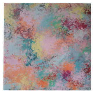 Meerkleurig keramisch tegel tegeltje