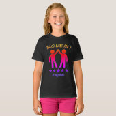 Meerkleurig Label me binnen! T-shirt (Voorkant volledig)