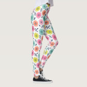 meerkleurig leuk bloemmotief leggings (Rechts)